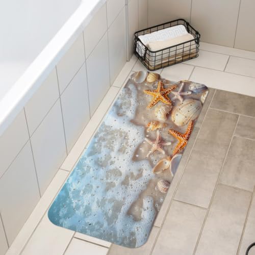 LNOND Summer Beach Bathtub Mat Non Slip, 40 X 16 Inch Tub Mat - Image 7