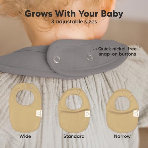 KeaBabies 8-Pack Organic Baby Bibs - Image 4