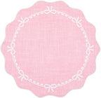 GarveeHome 5ft Round Rugs Washable Scalloped Bow Rug - Image 4