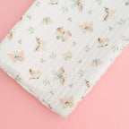 Crane Baby Changing Pad Cover, 100% Cotton Sateen Exterior, Fits Standard 16" x - Image 4