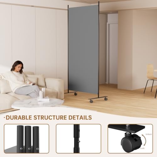 Room Divider 34'' Wide Folding Room Divider Panel - Image 5
