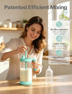 Xaproo 32oz Glass Formula Mixing Pitcher, Borosilicate Breastmilk Mixer - Image 2