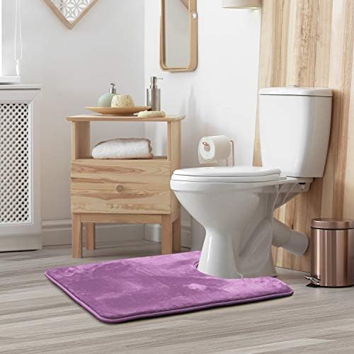 Clara Clark Bathroom Rugs, Velvet Memory Foam Bath Mat, Machine Washable Bath - Image 2