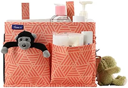 Surblue Bedside Caddy Hanging Bed Organizer Storage Bag Pocket - Image 3