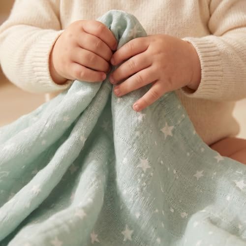 Muslin Swaddle Blankets for Newborn, Cotton Receiving Blanket - Image 3