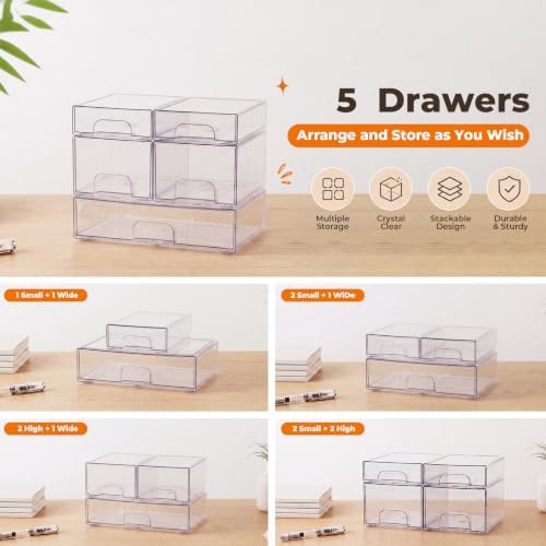 Stackable Bottle Storage Organizer Baby, and Office Organization, 5 Pack - Image 4