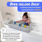 Tub Topper Mini Bathtub Splash Guard & Bath Shelf - Image 6