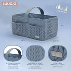 Luxurious Baby Diaper Caddy, Nursery Storage Basket - Image 4