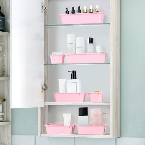 25 PCS Plastic Drawer Organizer Set, Makeup Organizers and Storage Bins - Image 5