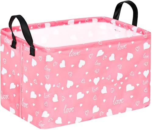 Kid Storage Basket Gift Shelf Basket Toy Storage Bin, Nursery Basket Organizer by KUNRO
