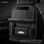 2 Pack Leather Look Car Backseat Organizer - Image 3