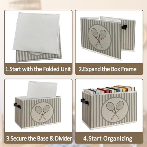 Tennis Sports Boy Storage Bins Box - Image 5