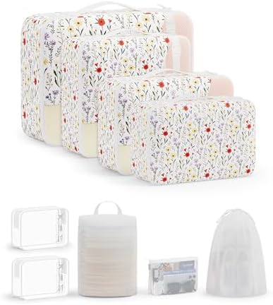 OlarHike 9 Set Packing Cubes for Travel, Gifts for Women Mom, Anti-Tearing by OlarHike