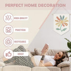 Ghueghe Boho Floral Inspirational Canvas Banner Wall Decor - Image 3