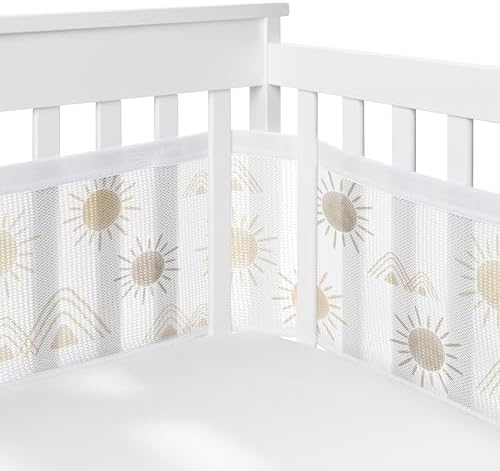 Sweet Jojo Designs + BreathableBaby 2-Piece Breathable Mesh Crib Liner Set by SweetJojoDesigns