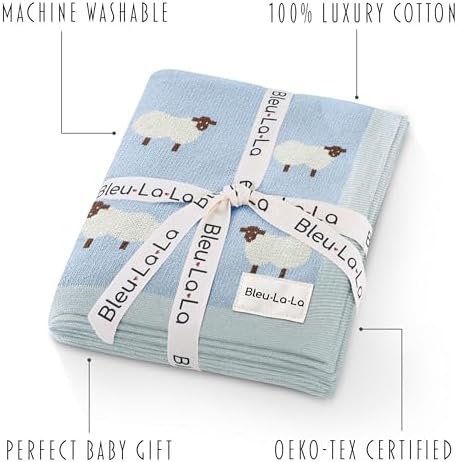 Knit Baby Swaddle Blanket for Boys - Image 3