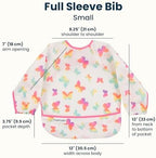 Tiny Twinkle Long Sleeve Bib for Babies & Toddlers | Waterproof Smock Bib for - Image 5
