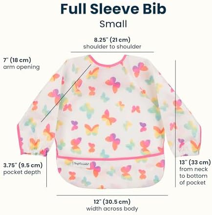 Tiny Twinkle Long Sleeve Bib for Babies & Toddlers | Waterproof Smock Bib for - Image 5