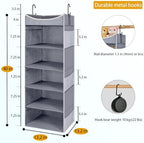 5-Shelf Hanging Closet Organizer and Storage - Image 2