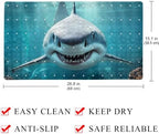 Bathtub Mat Non Slip 26.8x15.1In, 3D Shark Bath Mat - Image 4