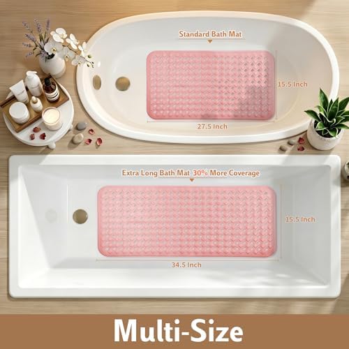 Yimobra Bathtub Mat Non Slip, Super Strong Suction Cups, Machine Washable Fast - Image 6