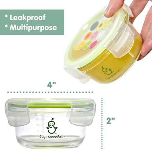 Sage Spoonfuls Glass Baby Food Containers - Image 4
