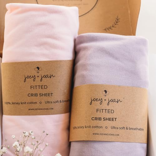 Joey + Joan Fitted Crib Sheets 28 x 52 – Compatible by JoeyJoan