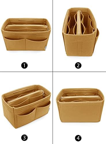 LEXSION Felt Purse Organizer Insert, Tote Bag Shaper Dividers - Image 3