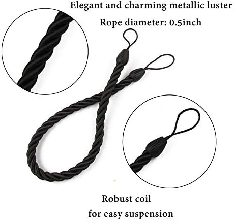 BEL AVENIR Curtain Tiebacks Ropes Tie-Backs, Handmade Holdbacks - Image 2