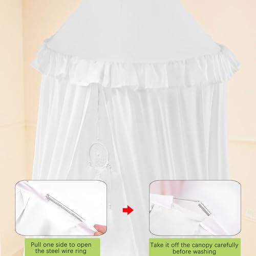 Akiky Kids Bed Canopy for Crib & Twin Size - Image 7