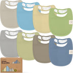 KeaBabies 8-Pack Organic Baby Bibs by KeaBabies