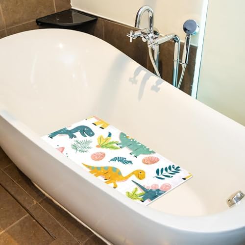 Shower Mat Non Slip, Cartoon Dinosaurs Anti Slip Bath Mat - Image 5