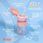 Nuby Thirsty Kids Flip-it Bolt Toddler Cup, 12 Ounces - Image 2