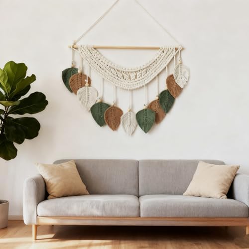 MSFENG Macrame Wall Hanging Tapestry Boho Wall Decor Wall Art Decorations - Image 7