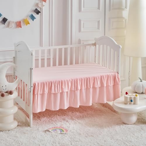 Ruffled Crib Bedding Set Baby Boho Quilted Comforter - Image 7