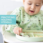 Bumkins Baby Utensils Set, Chewtensils Silicone Spoons - Image 2