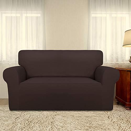 PureFit Stretch Loveseat Covers Fleece Couch Covers - Image 2