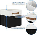 Temary 11 inch Cube Storage Bin 4 Pack Fabric Storage Cubes - Image 3