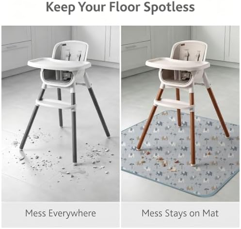 Baby Splat Mat for Under High Chair - Image 2