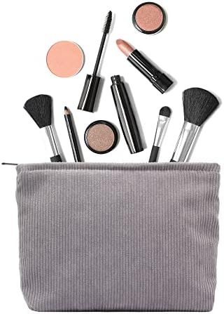 PAZIMIIK Makeup Bag Large Zipper Corduroy Make Up Pouch - Image 4