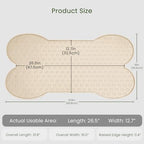 PWTAA Dog Food Mat Anti-Slip Silicone Dog Bowl Mat Thicker Pet Placemat - Image 2