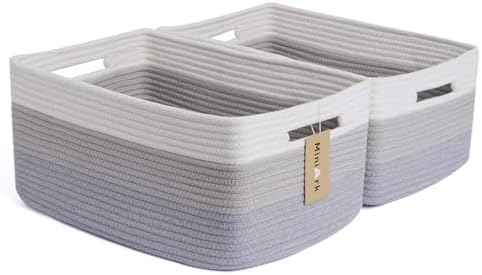 MiniArk Large Storage Baskets for Shelves, Baby Nursery, Toy Baskets Box by MiniArkStorageBasketsHome