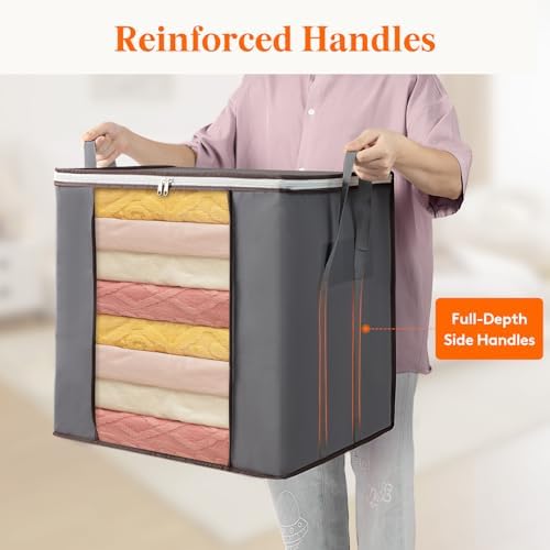 Lifewit 4 Pack 100L Large Clothes Storage, Blanket Storage Bags - Image 4