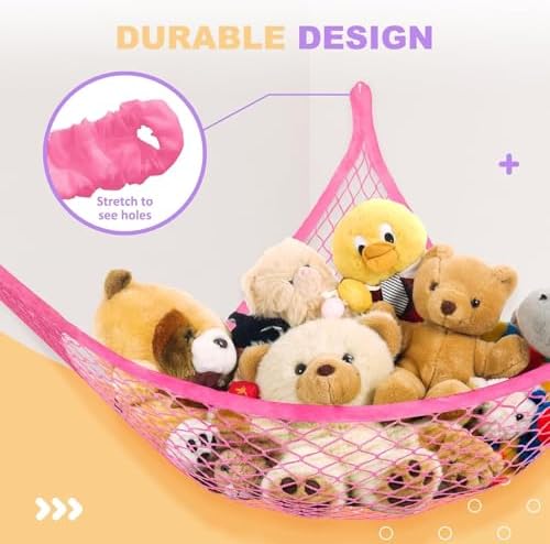 Lazebox Stuffed Animal Net Hammock - Image 5