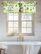 Vandarllin Lucky Cat St. Patrick's Day Kitchen Curtains Valances - Image 6