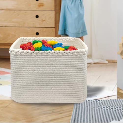 COMFY-HOMI Cotton Rope Woven Basket - Image 6