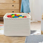 COMFY-HOMI Cotton Rope Woven Basket - Image 6