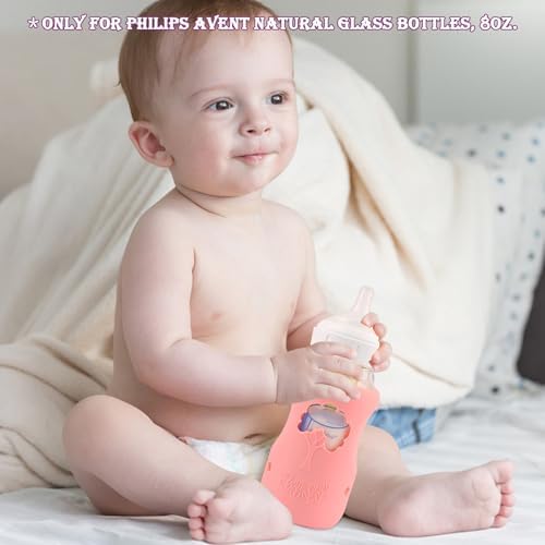 3 Pack Silicone Sleeves for Dr. Brown Wide-Neck Glass Baby Bottles 9 oz - Image 6