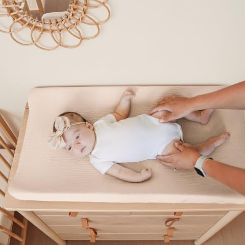 Konssy 2 Pack Muslin Changing Pad Covers - Image 2