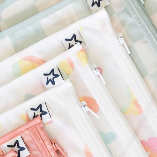 Tiny Twinkle Diaper Bag Organizing Pouches|3 Pack Mess-Proof Clear Front Travel - Image 6